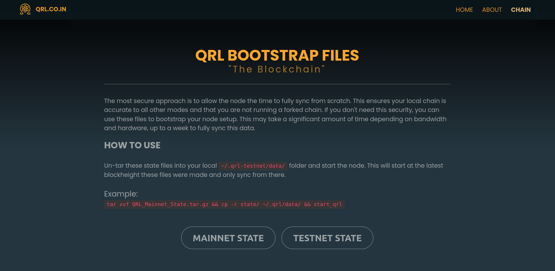 QRL Statefiles - QRL.CO.IN